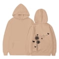 thumbnail image 3 of Byoo Print Hoodie for Big Girl Soft Long Sleeve Pullover Hooded Sweatshirt Kids Fall Winter Top,Khaki, 3 of 6