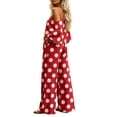 thumbnail image 5 of SELONE Pants Sets Women 2 Piece Outfits Matching Sets One Shoulder Tops Tracksuits Polka Dot Breathable Casual Outfits, 5 of 5