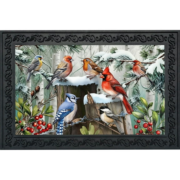 Briarwood Lane Winter Woodland Birds Doormat