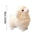 thumbnail image 2 of Cute Sheep Plush Toy With Round Body And Soft Furry Appearance, High Quality Plush Fabric And Elastic Pp Cotton For Comfortable Hugging, Perfect For Home Decor Valentine's Day, 2 of 5