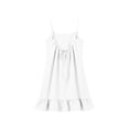 thumbnail image 2 of SuTry Backless Cami Dress for Women Short Mini Backless Dress Sleeveless Cami Ruffle Flowy Dress Above Knee House Dress, 2 of 6