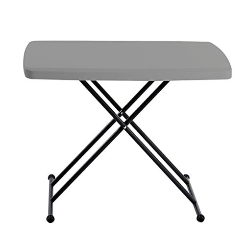 Iceberg 65491 indestructable too 1200 series resin on sale personal folding table 30 x 20 charcoal