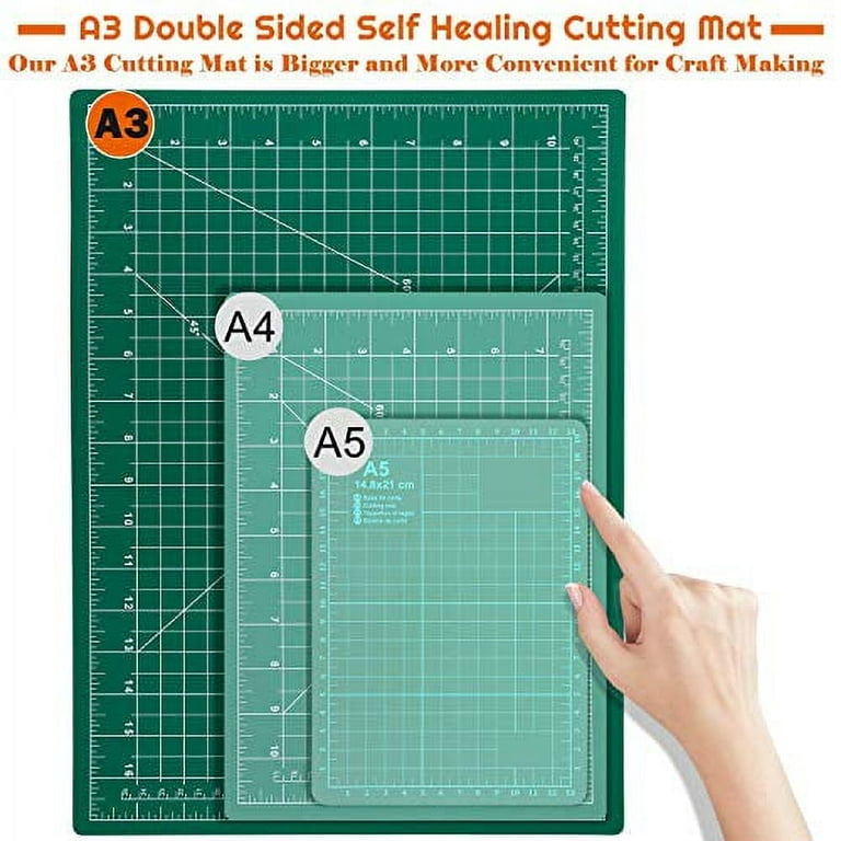 WISYOK 6 x 8 A5 Self Healing Craft Mat, Small Sewing Cutting Mat Rotary  Fabric Mat, Ideal for children and Hobbyist DIY craft creative design