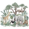 thumbnail image 1 of Pegatinas de Pared JAMW Animales de la Selva Tropical Decoración de Arte, 1 of 5
