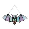 thumbnail image 2 of sunsanly Halloween Hanging Glass Suncatcher Decoration Acrylic 2D Bat Ornament Gothic Car Rearview Mirror Decor for Home Window Wall Car, 2 of 8