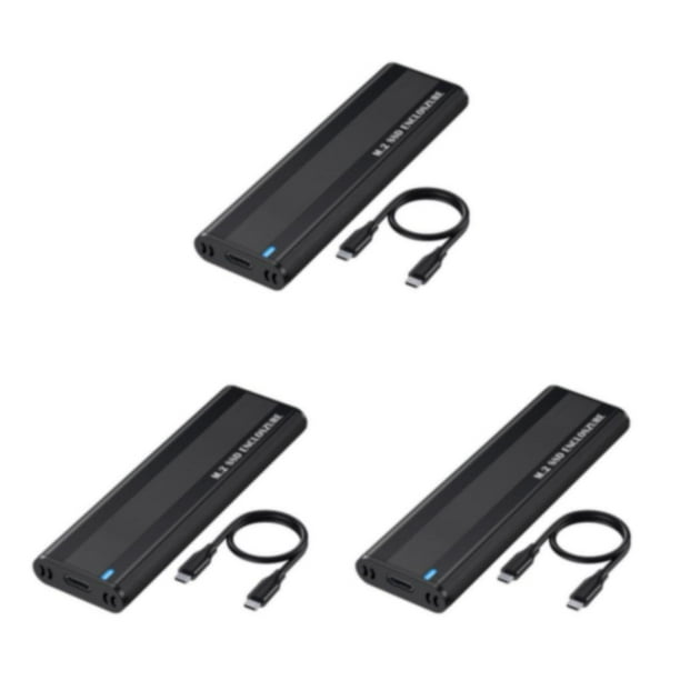 sweethay Caja SSD M2 de 5/10 Gbps, cartucho de protocolo dual NVME SATA M.2 a adaptador de estado sólido USB para NGFF de 10 Gbps Type1 NO1