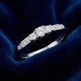thumbnail image 5 of Pompeii 1/4ct Three Stone Round Diamond Engagement Ring 14K White Gold (H,SI2), 5 of 6