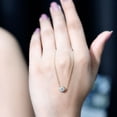 thumbnail image 3 of Rosec Jewels - Lab Grown Solitaire Diamond Circle Pendant (5 mm, 1/2 Ct EF-VS Quality Certified), 10K Yellow Gold, 3 of 5