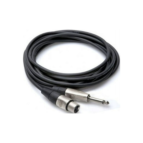 Hosa Pro HXP-010 Unbalanced Interconnect Cable - REAN XLR Female to 1/4-inch TS Male - 10 foot