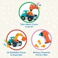 thumbnail image 4 of Battat Take-Apart Crane Construction Toy with 33 Pieces Vehicle Playsets, Toddler and Preschool Toys, 4 of 9