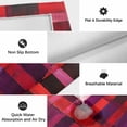 thumbnail image 6 of Red Purple Outdoor Rug for Patio/Deck/Porch, Non-Slip Large Area Rug 6 x 9 Ft, Striped Plaid Modern Abstract Oil Painting Indoor Outdoor Rugs Washable Area Rugs, Reversible Camping Rug Carpet Runner, 6 of 8
