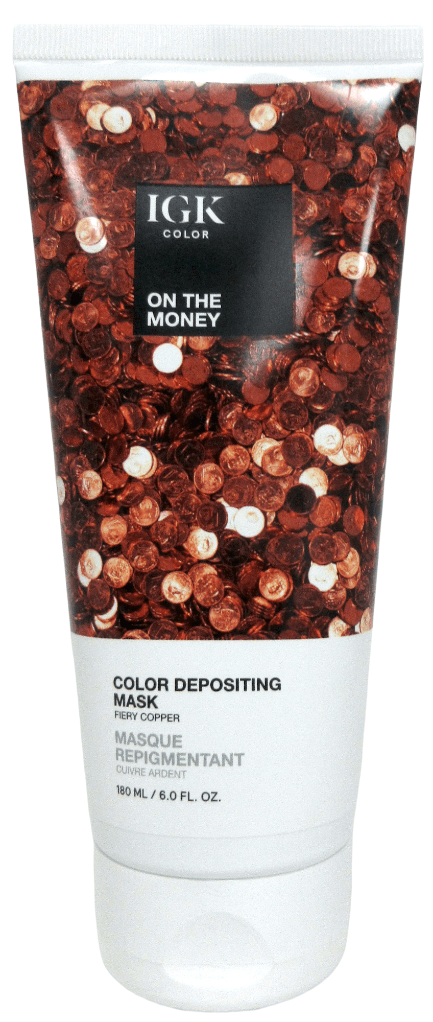 IGK On The Money Fiery Copper Color Depositing Mask 6 fl oz
