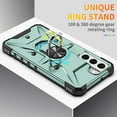 thumbnail image 2 of ELEHOLD Heavy Duty Rugged Case for Samsung Galaxy S22 Plus,360° Rotation Ring Holder Kickstand Function Anti-Slip Work with Magnetic Car Mount Shockproof Protective Case,Darkblue, 2 of 8