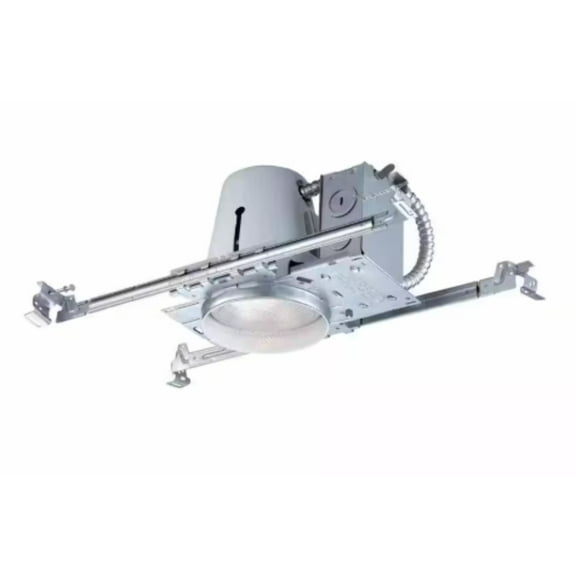 Commercial Electric 4 in. White Recessed Non-IC New Construction Housing (6-Pack)