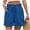 Blue, variant on Shorts for Women with Pockets Trendy Flare Drawstring Waisted Shorts Summer Casual Vacation Beach Shorts Light Blue L