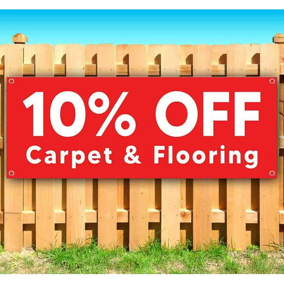 10% OFF Carpet & Flooring Customizable 13 oz Banner Heavy-Duty Vinyl Single-Sided With Metal Grommets