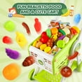 thumbnail image 6 of Huge Wave Shopping Cart for Kids, 31PCS Pretend Play Toys, with Realistic Food and Kitchen Accessories, Shopping Grocery Cart Toys for Toddlers 2-6 Year Old Girls Boys, 6 of 7