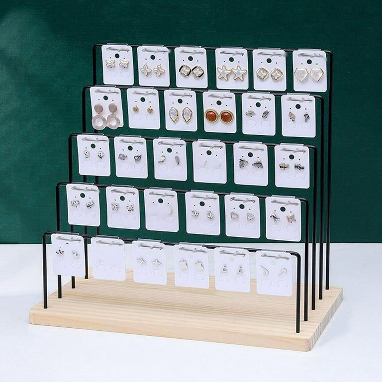 Selling Earring Display Stand Earring Rack Jewelry Display Holder Jewelry Stand, Adult Unisex, Size: 33X21X29.5CM, Grey Type