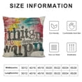 thumbnail image 5 of PHYHOO Inspirational Quotes Colorful Throw Pillow Cover Be Greatful Laugh Lots Simple Words Linen Cushion Cover Throw Pillow Case White, 5 of 5