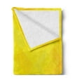 thumbnail image 2 of Yellow Soft Flannel Fleece Blanket, Contemporary Art Inspirations in Yellow Toned Geometrical Rhombus Arrangement, Cozy Plush for Indoor and Outdoor Use, 50" x 70", Yellow Marigold, by Ambesonne, 2 of 5
