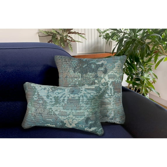 Liora Manne Marina Kermin Indoor Outdoor Decorative Pillow Blue
