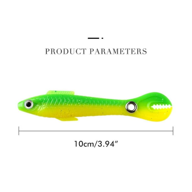 Estink 5pcs 10cm 6g Soft Fishing Lures Bionic Loach Soft Bait Soft Paddle Tail Fishing Swimbaits Lures For Bass Trout