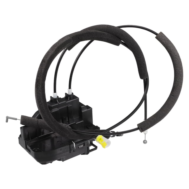 Actuador de cerradura de puerta eléctrica del lado del conductor delantero izquierdo con cable para Nissan Titan No.80500ZH200 Negro