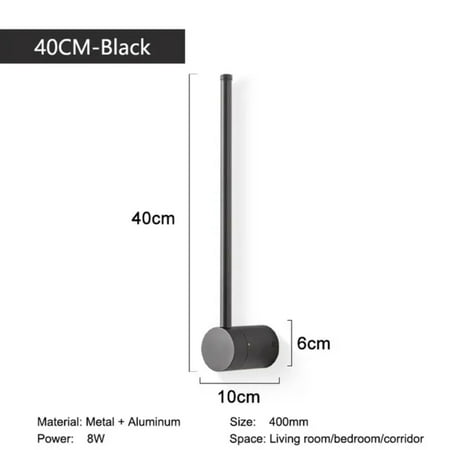 

Sleek Modern Dimmable Nordic Wall Lights with 360° Rotation - Stylish LED Sconce for Bedroom and Living Room - Ideal for Aisle Lighting in Contemporary Homes and Offices