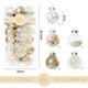 thumbnail image 3 of Fiudx Ofertas de la semana 30 piezas de adornos de bolas de Navidad, decoración para árbol de Navidad, adornos de varios estilos para árboles de Navidad, decoración de bolas de fiesta, 6 cm, 3 of 4