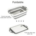 thumbnail image 3 of Chopping Board Collapsible Cutting Board Foldable Washing Up Bowl Multifunction Dish Tub Basin Portable Travel Water Container Storage Basin for Home Kitchen Camping Caravans Picnic Trave, 3 of 6
