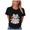 thumbnail image 7 of Dmsael Halloween Shirts Women Funny Pumpkin Graphic Short Sleeve Shirt Casual Fall Tee Tops Womens Halloween Tshirt(Black,2XL), 7 of 7