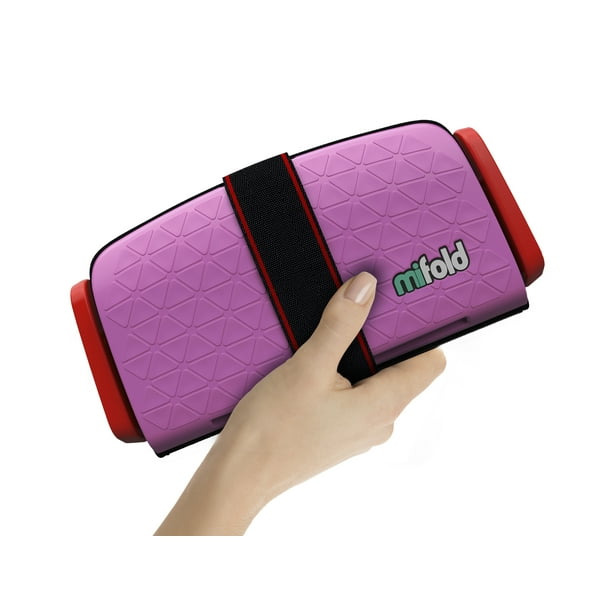 mifold GrabandGo Booster Car Seat, Perfect Pink