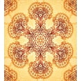 thumbnail image 3 of Ambesonne Ethnic Duvet Cover Set, Oriental Vintage Ornaments, 2-Calking, Dark Orange Apricot, 3 of 7