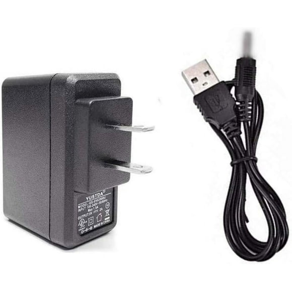 Yustda Adaptateur Secteur + Remplacement de Câble USB pour HairMax Laserband 82 LB82 Modèles Plus Anciens Dispositif de Croissance des Cheveux Fuhua UE05WCP-050100SPC Chargeur de Batterie de Cordon d'Alimentation (Ne Convient Pas à la Bande Laser 41 Nouveaux Modèles.)