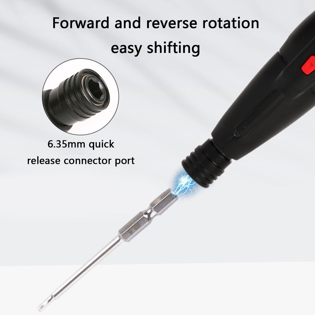 Compactly Electric Screwdriver With 900mAh Battery Reverse Function Home Use
