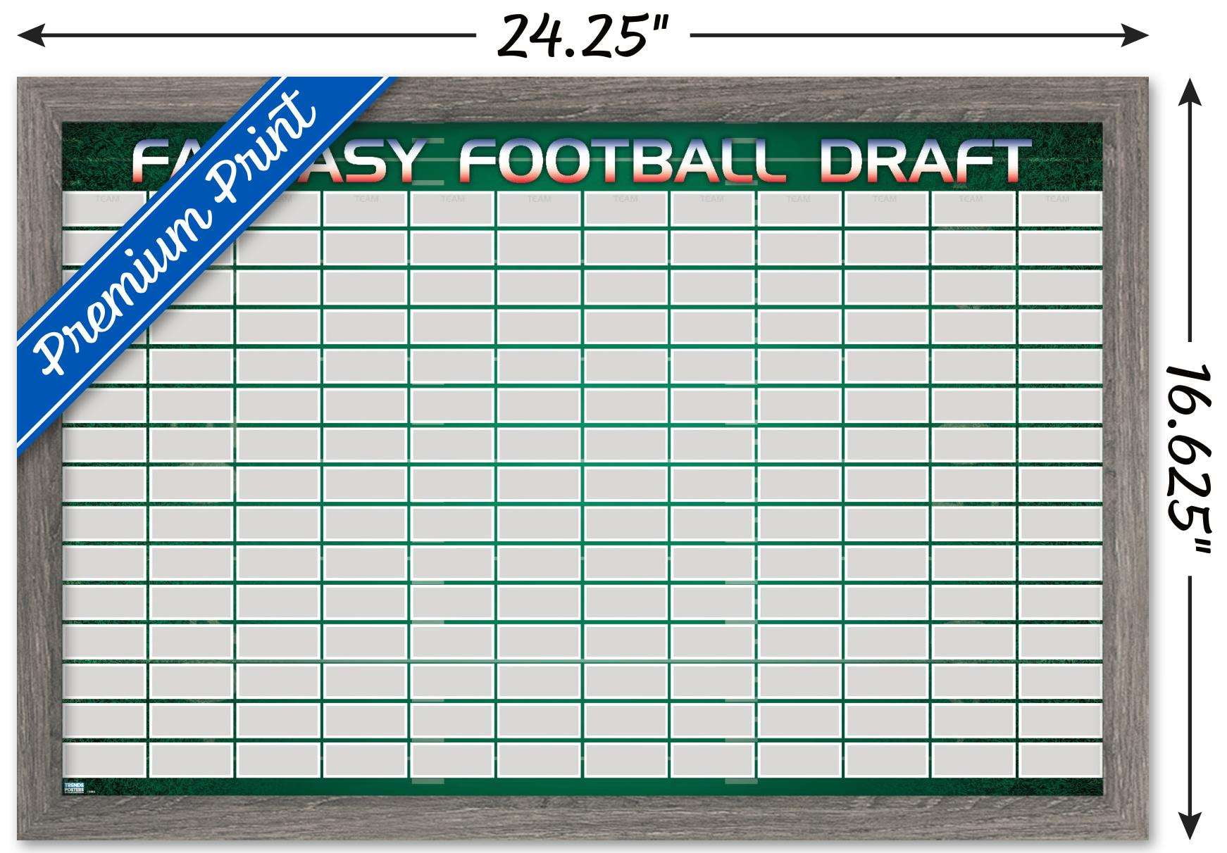 Printable Fantasy Football Draft Board - FREE