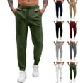 thumbnail image 5 of FAWUUDO Men Quick Dry Breathable Pants Stretch Elastic Waist Drawstring Active Hiking Trousers with Pockets Black, 5 of 5