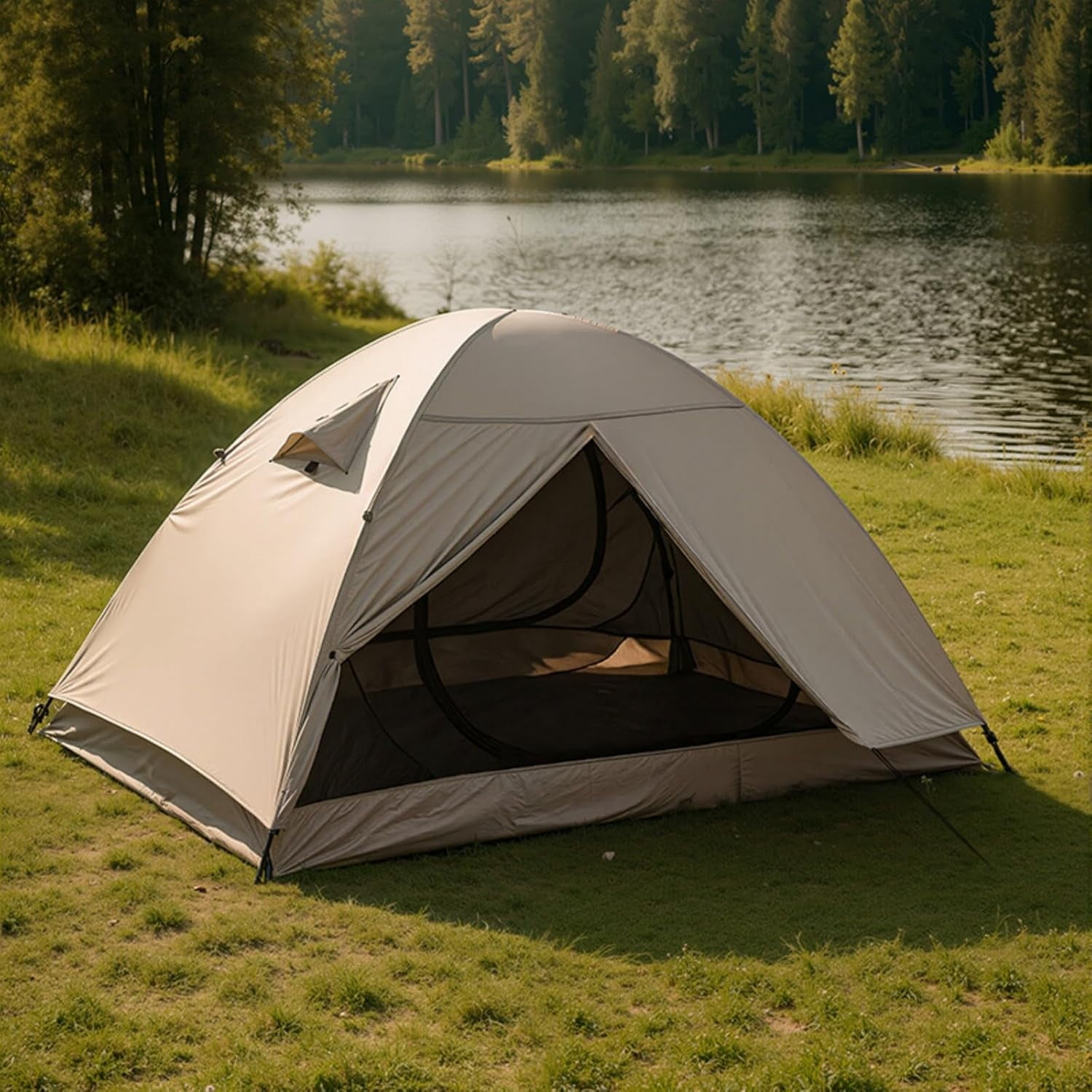 Double Layer Waterproof 2-Person Dome Tent - 4-Season Weather-Resistant Camping Tent for Rain and Wind Protection - Ultralight & Easy Setup Outdoor Gear