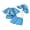 Sky Blue Dinosaur, variant on BemeyourBBs BemeyourBBs Toddlers Baby Boys 3 Piece Swimsuit Infant Boy Bathing Suit Swim Shirt Trunk Shorts Set and Sun Hat Short Sleeve Swimwear Sunsuit UPF 50 Rash Guard