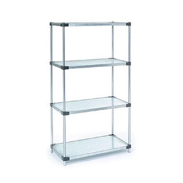 Nexel Industries 18488SZ Unité d'Étagère Solide 18 x 48 x 86 Po, Galvanisée