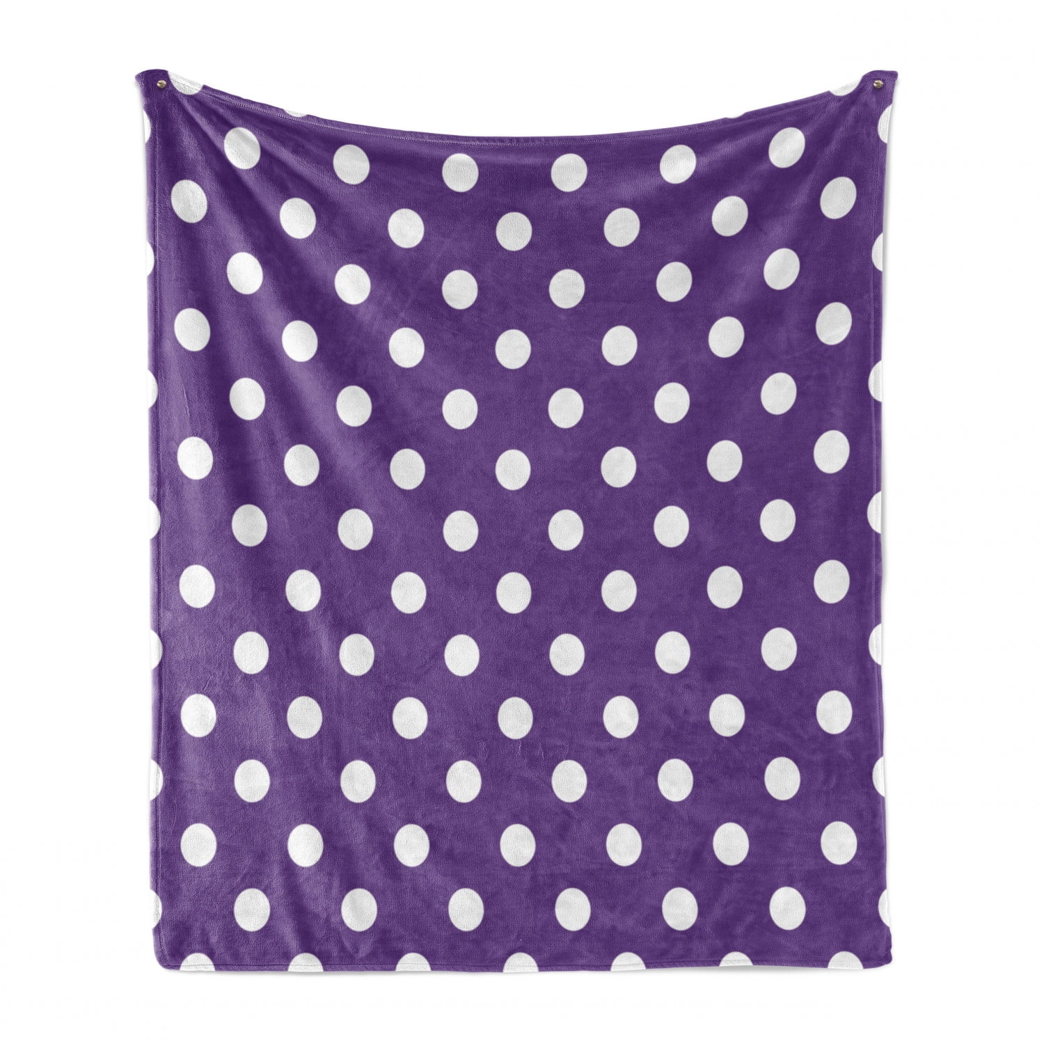 purple polka dot blanket
