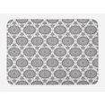 thumbnail image 1 of Tribal Bath Mat, South Eastern Folklore Design with Geometric Circles Wedding Themed Pattern, Non-Slip Plush Mat Bathroom Kitchen Laundry Room Decor, 29.5 X 17.5 Inches, Black and White, Ambesonne, 1 of 2