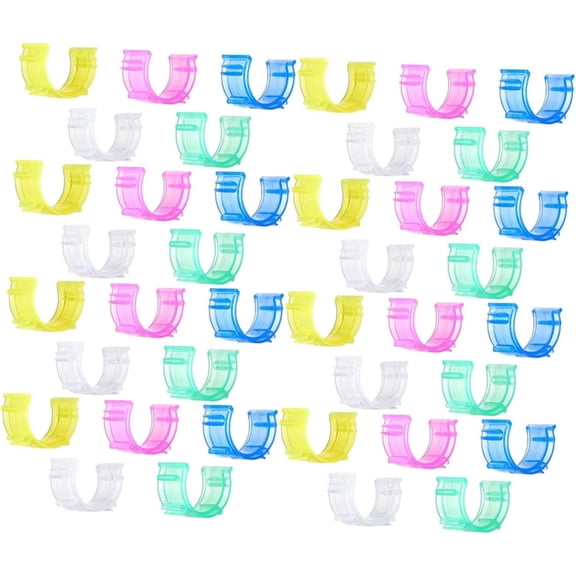 100pcs Bobbin Core Clip Half Moon Clip Knitting Tools Sewing Machine Bobbins Household Tools Bobbin Clips Spool Hugger Bobbin Clamps Quilting Supplies Sewing Thread Bobbin Holder