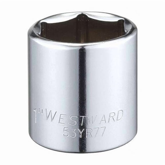 Westward Socket, Steel, Chrome, 1 in 53YR77