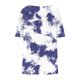 thumbnail image 5 of Tamaño Más Manga Corta Tops para las Mujeres Impreso Manga Corta Sólida Redonda Cuello Plegado Blusa, Poliéster Más Tamaño Superior, Lavado a Mano, 5 of 6