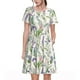 thumbnail image 1 of Balery Wisteria Flower Vestidos sueltos de manga corta para mujer, vestidos de verano 2025, vestidos casuales de corte A con vuelo., 1 of 6