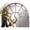 Copper Window Pane Inspired Geometric Arched 35" x 1" x 35", variant on DecMode 36" x 44" Beige Window Pane Inspired Wall Mirror with Arched Top