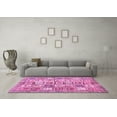 thumbnail image 3 of Ahgly Company Indoor Rectangle Abstract Pink Modern Area Rugs, 2' x 5', 3 of 4