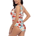 thumbnail image 4 of Honeii Strawberries for women's one-piece swimsuit featuring a chic one-shoulder design experience elegance and style in the water-Medium, 4 of 6
