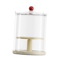 thumbnail image 3 of Vitrina transparente para muñecas, organizador giratorio de 360 ​​grados, práctica caja de almacenamiento para centro de mesa, vitrina para muñecas coleccionables. amarillo con tapa, 3 of 8